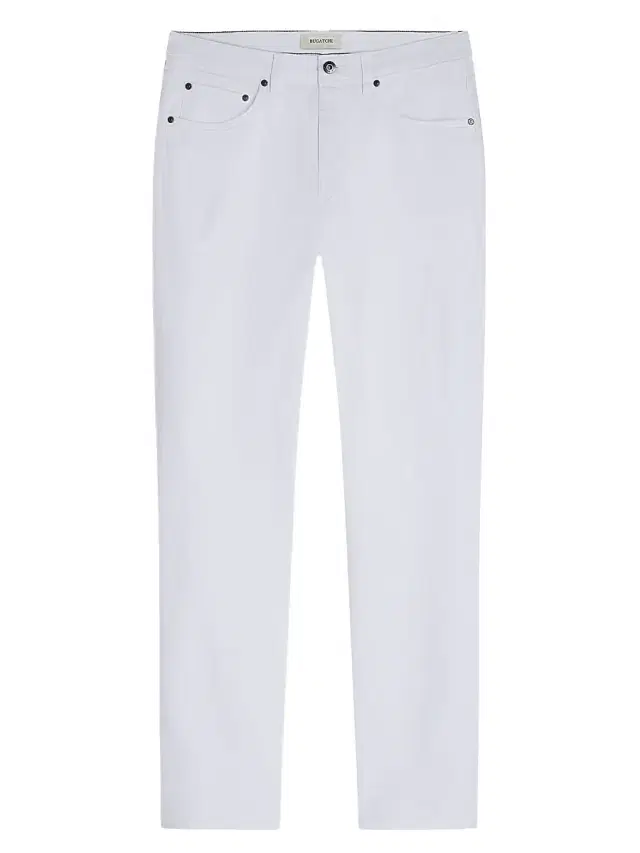 Bugatchi Men's Stretch-Cotton Straight-Leg Jeans - White