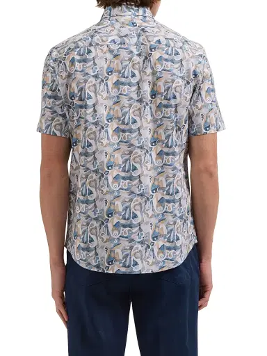 Bugatchi Men's Orson Abstract Paisley Shirt | Thumbnail 4 Bugatchi Men's Orson Abstract Paisley Shirt | Thumbnail 4