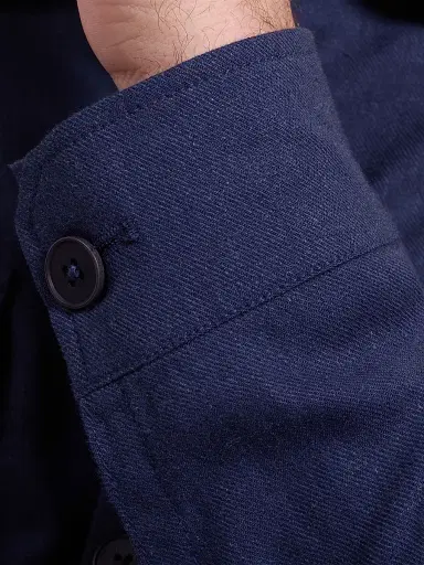 Bugatchi Men's Linen-Blend Shirt Jacket - Navy - Size XXL | Thumbnail 5 Bugatchi Men's Linen-Blend Shirt Jacket - Navy - Size XXL | Thumbnail 5