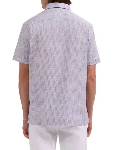 Bugatchi Men's Vero Micro-Dot Cotton Shirt - Lilac - Size XXL | Thumbnail 4 Bugatchi Men's Vero Micro-Dot Cotton Shirt - Lilac - Size XXL | Thumbnail 4