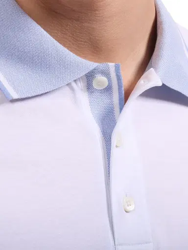 Bugatchi Men's Solid Cotton Polo Shirt | Thumbnail 5