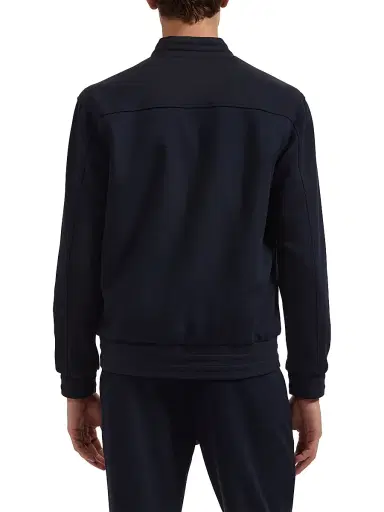 Bugatchi Men's Soft Touch Bomber Jacket - Navy - Size Small | Thumbnail 4 Bugatchi Men's Soft Touch Bomber Jacket - Navy - Size Small | Thumbnail 4