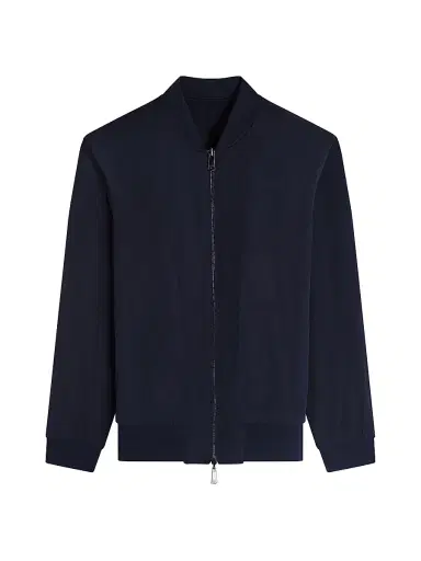 Bugatchi Men's Soft Touch Bomber Jacket - Navy - Size Small | Thumbnail 1 Bugatchi Men's Soft Touch Bomber Jacket - Navy - Size Small | Thumbnail 1