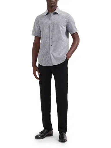 Bugatchi Men's Miles Ooohcotton Short-Sleeve Shirt | Thumbnail 2
