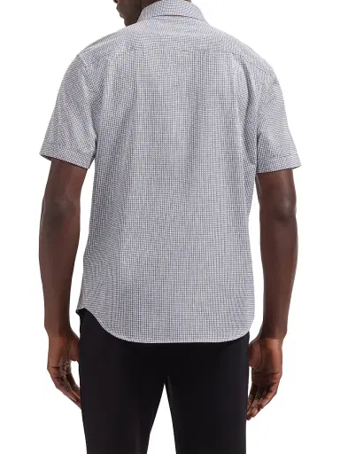 Bugatchi Men's Miles Ooohcotton Short-Sleeve Shirt | Thumbnail 4