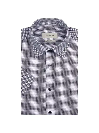 Bugatchi Men's Miles Ooohcotton Short-Sleeve Shirt | Thumbnail 1