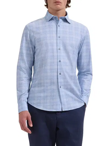 Bugatchi Men's James Ooohcotton Shirt - Air Blue - Size XL | Thumbnail 3 Bugatchi Men's James Ooohcotton Shirt - Air Blue - Size XL | Thumbnail 3