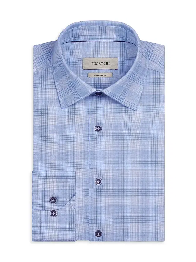 Bugatchi Men's James Ooohcotton Shirt - Air Blue