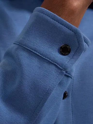 Bugatchi Men's Soft Touch Knit Shirt Jacket - Peacock - Size XXL | Thumbnail 5 Bugatchi Men's Soft Touch Knit Shirt Jacket - Peacock - Size XXL | Thumbnail 5