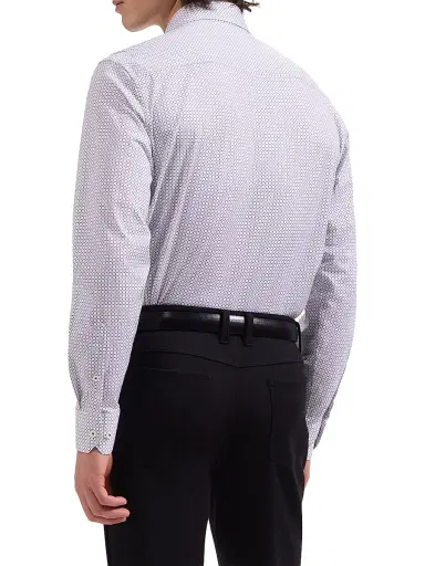 Bugatchi Men's Brent Ooohcotton Shirt - White - Size XXL | Thumbnail 4