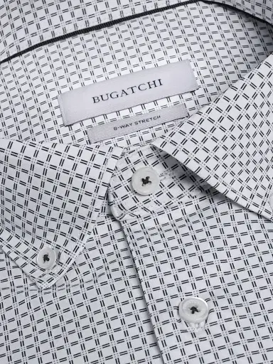 Bugatchi Men's Brent Ooohcotton Shirt - White - Size XXL | Thumbnail 5