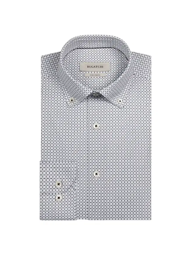 Bugatchi Men's Brent Ooohcotton Shirt - White