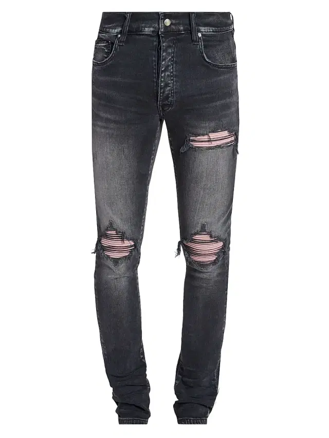 Men's MX1 Distressed Skinny Jeans - Storm Black