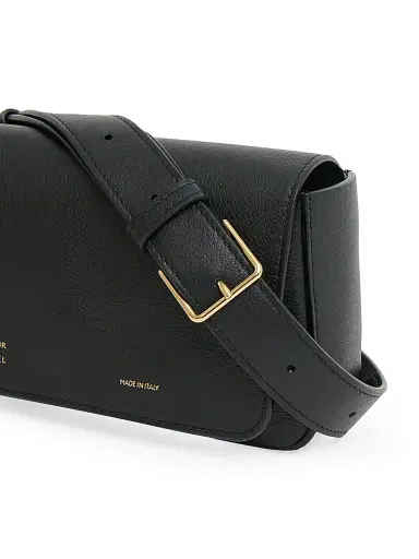 MANSUR GAVRIEL Women's Box Sling Leather Crossbody Bag - Black | Thumbnail 4 MANSUR GAVRIEL Women's Box Sling Leather Crossbody Bag - Black | Thumbnail 4