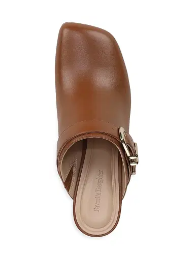 Favorite Daughter Women's Cece 70MM Leather Mules - Brown Sugar - Size 9 | Thumbnail 4