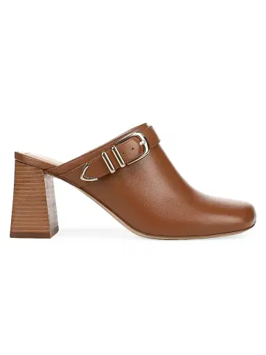 Favorite Daughter Women's Cece 70MM Leather Mules - Brown Sugar - Size 9 | Thumbnail 1