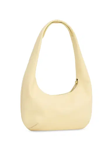 MANSUR GAVRIEL Women's Embossed Logo Leather Shoulder Bag - Crema | Thumbnail 2