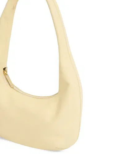 MANSUR GAVRIEL Women's Embossed Logo Leather Shoulder Bag - Crema | Thumbnail 4