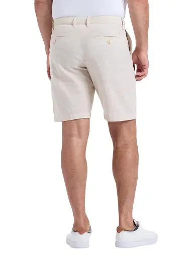 Robert Graham Men's Dixton Cotton-Linen Shorts - Sand - Size 40 | Thumbnail 5