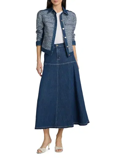 Kobi Halperin Women's Gracie Textured Denim Jacket - Navy | Thumbnail 2