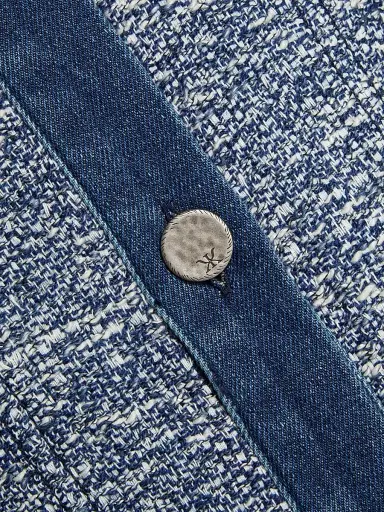 Kobi Halperin Women's Gracie Textured Denim Jacket - Navy | Thumbnail 7