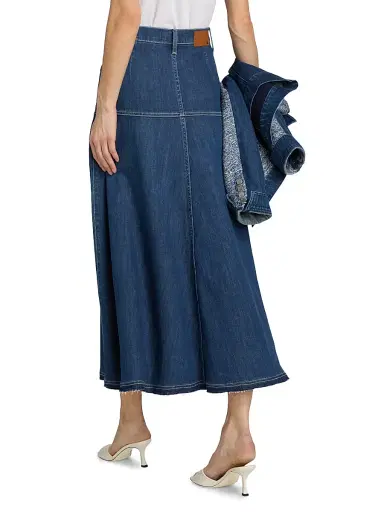 Kobi Halperin Women's Ysabelle Denim Maxi Skirt - Medium Indigo | Thumbnail 5