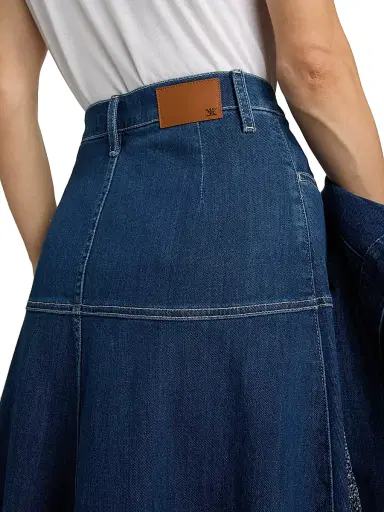 Kobi Halperin Women's Ysabelle Denim Maxi Skirt - Medium Indigo | Thumbnail 6