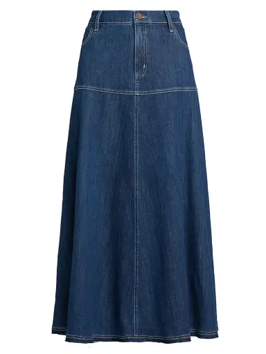 Kobi Halperin Women's Ysabelle Denim Maxi Skirt - Medium Indigo | Thumbnail 1