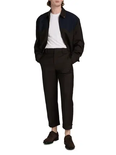 Versace Men's Wool-Mohair Trousers | Thumbnail 2 Versace Men's Wool-Mohair Trousers | Thumbnail 2