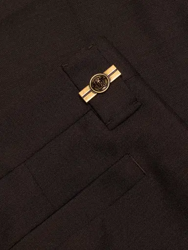 Versace Men's Wool-Mohair Trousers | Thumbnail 7 Versace Men's Wool-Mohair Trousers | Thumbnail 7