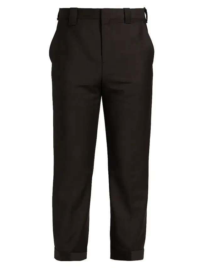 Versace Men's Wool-Mohair Trousers - Dark Chocolate