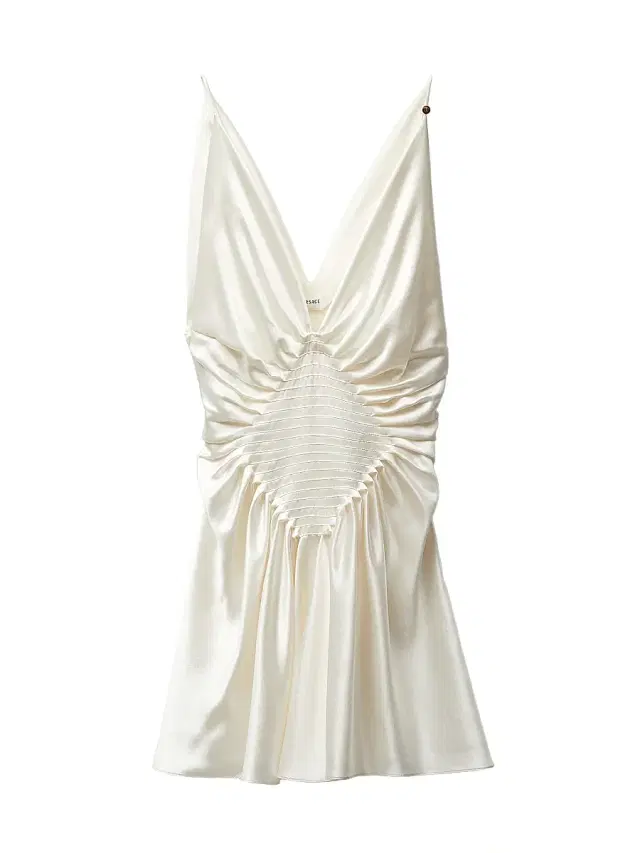 Versace Women's Gathered Silk Satin Cocktail Minidress -