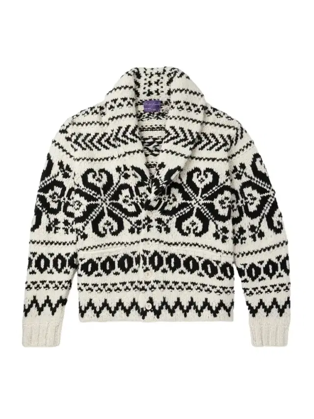 Ralph Lauren Purple Label Shawl-Collar Cashmere-Jacquard Cardigan - Men