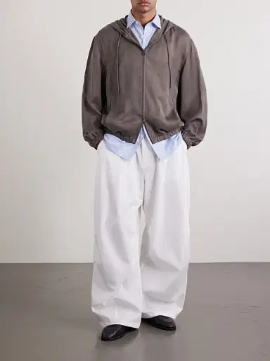 Amomento Cotton Wide-Leg Trousers - Men | Thumbnail 2 Amomento Cotton Wide-Leg Trousers - Men | Thumbnail 2