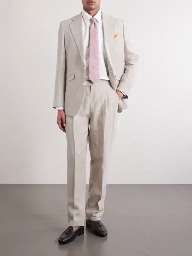 Favourbrook Cooper Slim-Fit Linen Suit Trousers - Men | Thumbnail 2