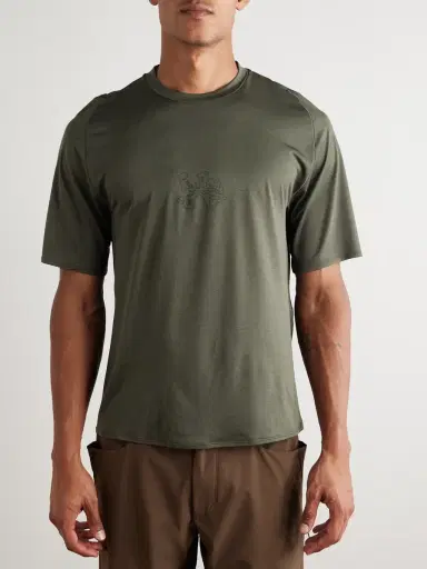 Portal Lateral Peak Logo-Print Recycled-Jersey T-Shirt - Men | Thumbnail 3 Portal Lateral Peak Logo-Print Recycled-Jersey T-Shirt - Men | Thumbnail 3