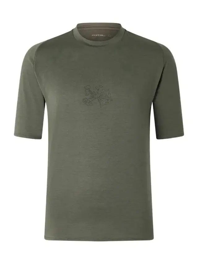 Portal Lateral Peak Logo-Print Recycled-Jersey T-Shirt - Men