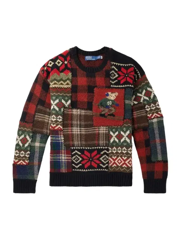 Polo Ralph Lauren Patchwork Jacquard-Knit Wool and Cashmere-Blend Sweater - Men