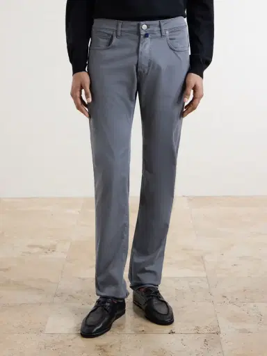 Slowear Slim-Fit Stretch Cotton-Blend Gabardine Trousers - Men | Thumbnail 3