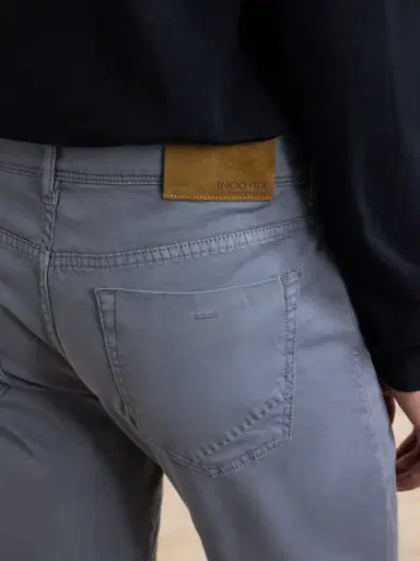 Slowear Slim-Fit Stretch Cotton-Blend Gabardine Trousers - Men | Thumbnail 5