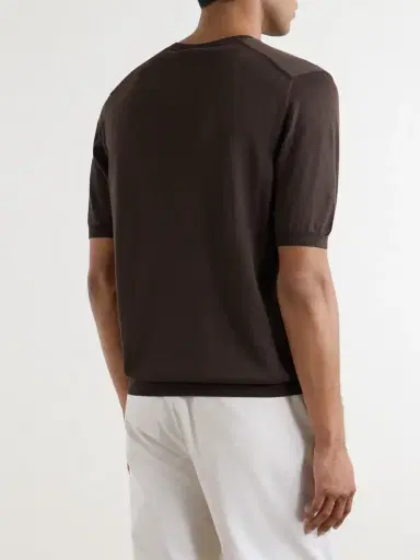 Slowear Cotton and Silk-Blend T-Shirt - Men | Thumbnail 4