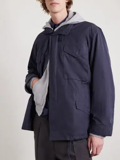 Beams Plus Cotton-Blend Hooded Field Jacket - Men | Thumbnail 4