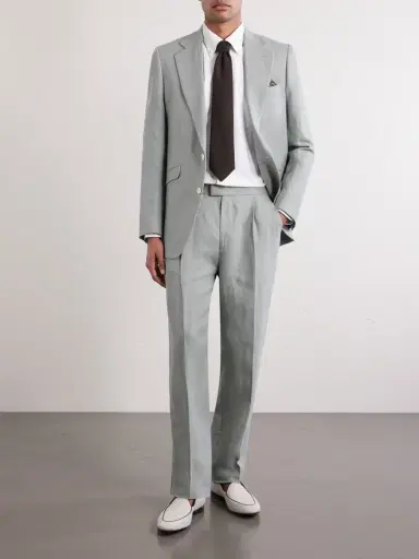 Favourbrook Cooper Slim-Fit Linen Suit Trousers - Men | Thumbnail 2