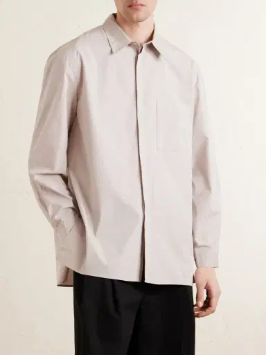 Amomento Oversized Cotton Shirt - Men | Thumbnail 3 Amomento Oversized Cotton Shirt - Men | Thumbnail 3