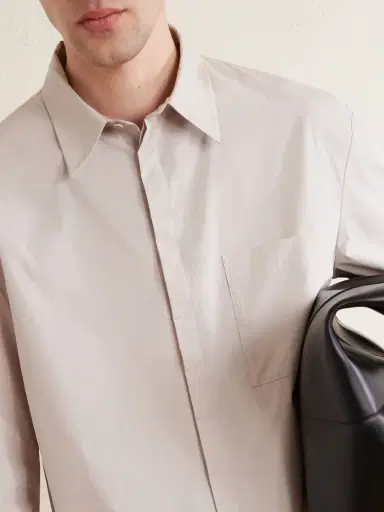 Amomento Oversized Cotton Shirt - Men | Thumbnail 5 Amomento Oversized Cotton Shirt - Men | Thumbnail 5