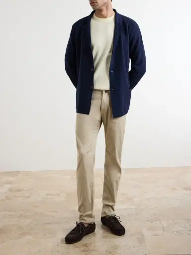 Slowear Slim-Fit Stretch Cotton-Blend Gabardine Trousers - Men | Thumbnail 7