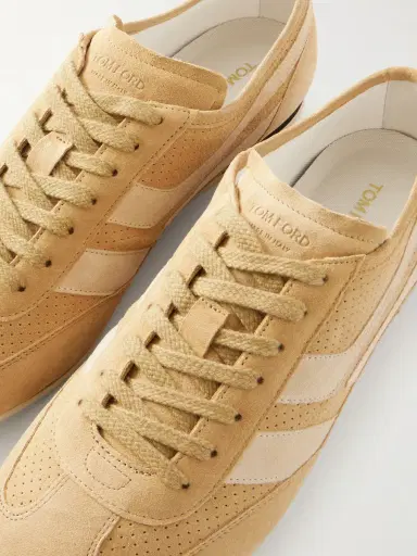 Tom Ford Brook Perforated Suede Sneakers - Men | Thumbnail 5