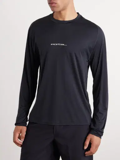 Portal Lateral Peak Logo-Print Recycled-Jersey T-Shirt - Men | Thumbnail 5 Portal Lateral Peak Logo-Print Recycled-Jersey T-Shirt - Men | Thumbnail 5