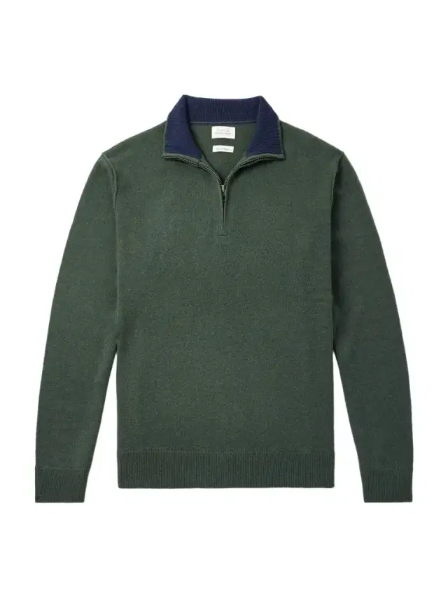 Hartford Wool and Cashmere-Blend Half-Zip Sweater - Men