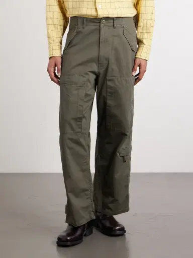 Human Made Cotton Wide-Leg Pants Trousers - Men | Thumbnail 3 Human Made Cotton Wide-Leg Pants Trousers - Men | Thumbnail 3
